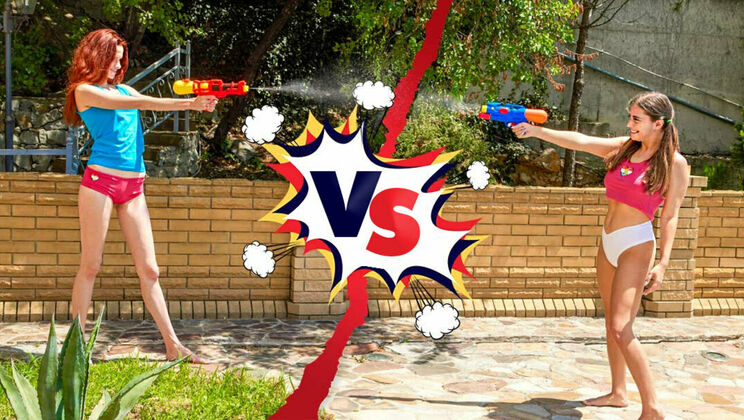 [ClubSweethearts] - Brunette vs Redhead – Who Has the Juiciest Pussy? - Angel Rai - Elise Moon