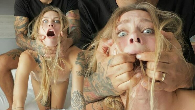[PornForce] - Deepthroat and Facial for Blonde Teen