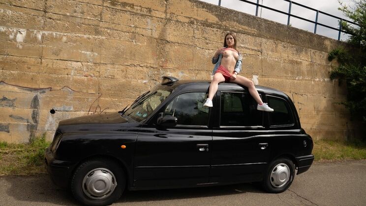 [FakeTaxi] - Spanking My Brunette Wife in Doggystyle - Agatha Shay