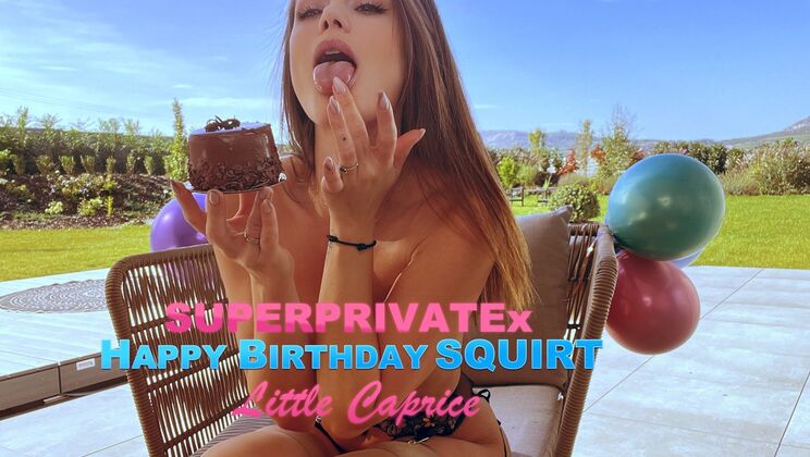 Little Caprice's Hairy Pussy Fingering and Squirting