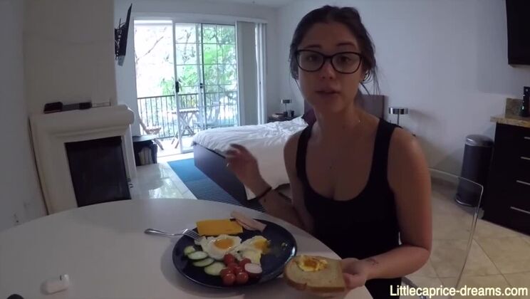 Marcello Bravo and LittleCaprice: Masturbation and Deepthroat