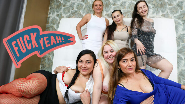 [Grandmams] - Blonde and Brunette Grannies: Masturbation and Fun - Yvette Moore - Christina Santes - Vittoria Bad - Anna Versailles - Danny Fontana - Camila Love - Dianna Miller