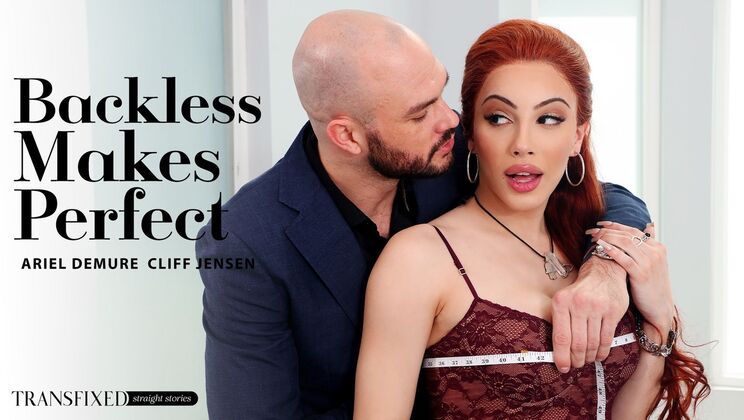[Transfixed] - Beautiful Shemale Gets Fucked in Doggystyle - Cliff Jensen - Ariel Demure