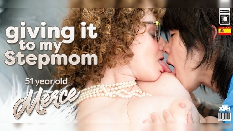 [Mature.nl] - Mature blonde Merce sucks and rides stepson’s big cock