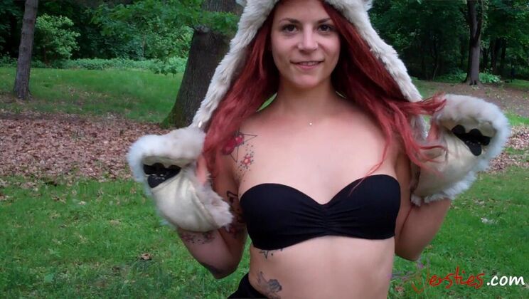 Minka & Krissi's Outdoor Lingerie Adventure