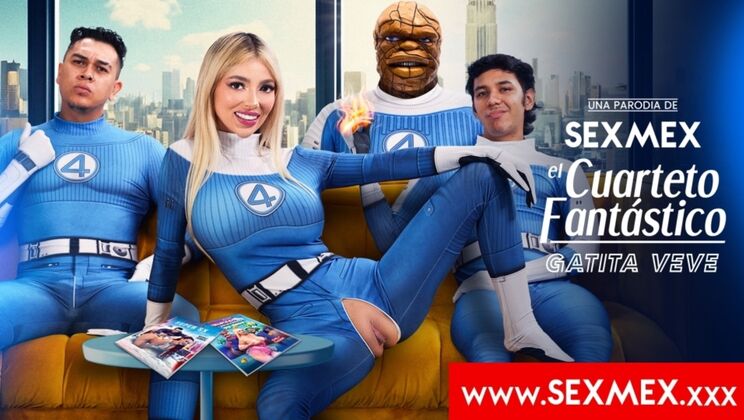 [SEXMEX] - Spanish Blonde Gatita Veve in Steamy Hardcore Group Fuck - gatita