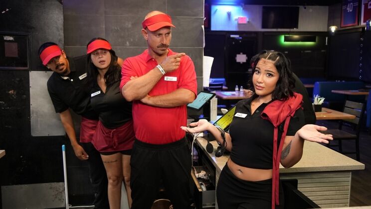 [RKPrime] - Workplace Deepthroat with Natural Tits Latina - Anais Amore - Mike Ox