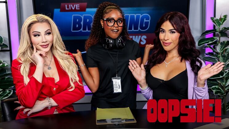 [Oopsie!] - Interracial Anal Train: Blonde, Latina, Ebony Take Turns - Destiny Mira - Ariel Demure - Avery Lust