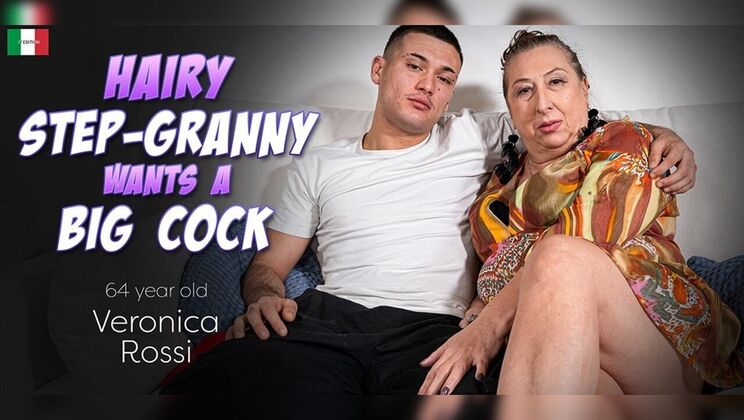 [Mature.nl] - Big Ass Hairy Granny Fucked Doggystyle by Young Step-Grandson