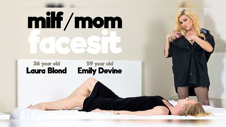 [Mature.nl] - Skinny mature moms get horny for lesbian face sitting fetish - Emily Devine - Laura Blond