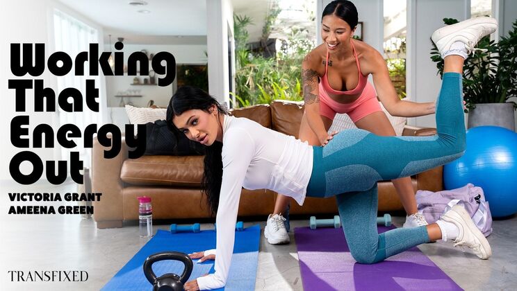 [Transfixed] - Bubble Butt Takes a Pounding from Big Cock - Ameena Green - Victoria Grant