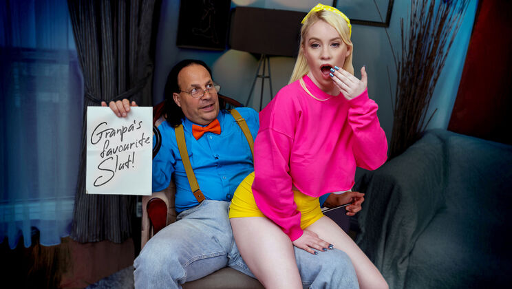[NotMyGrandpa] - Gagging on the Inheritance: A Blowjob Story - Eric John - Gigi Sweets